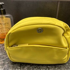 BNWT yellow Lululemon pouch